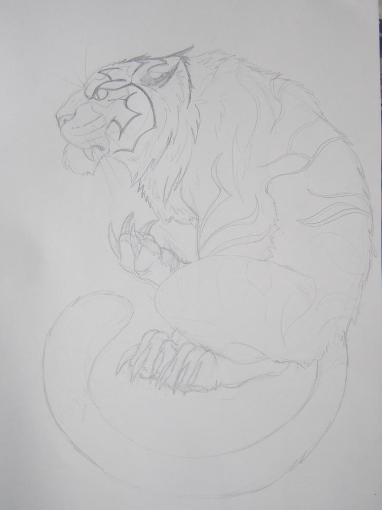 tiger tattoo design part 1 by