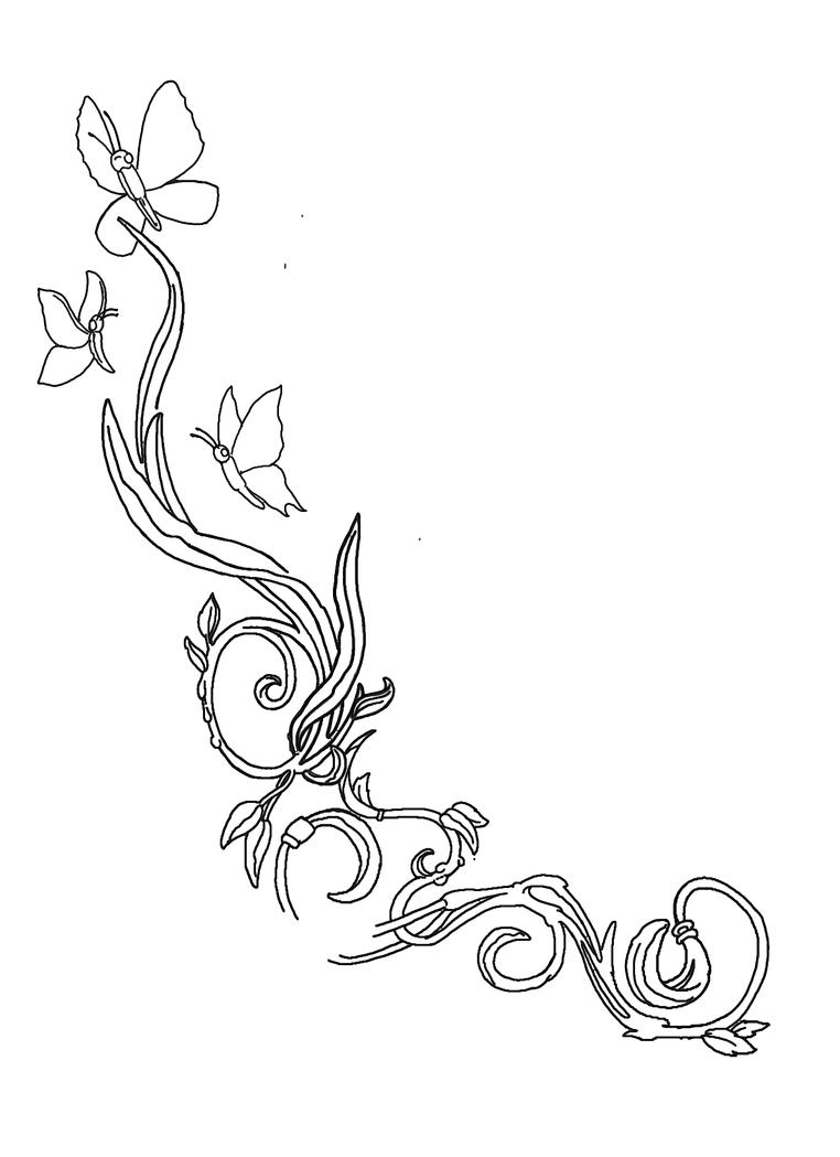 Flower Tattoo Sketches and Drawings