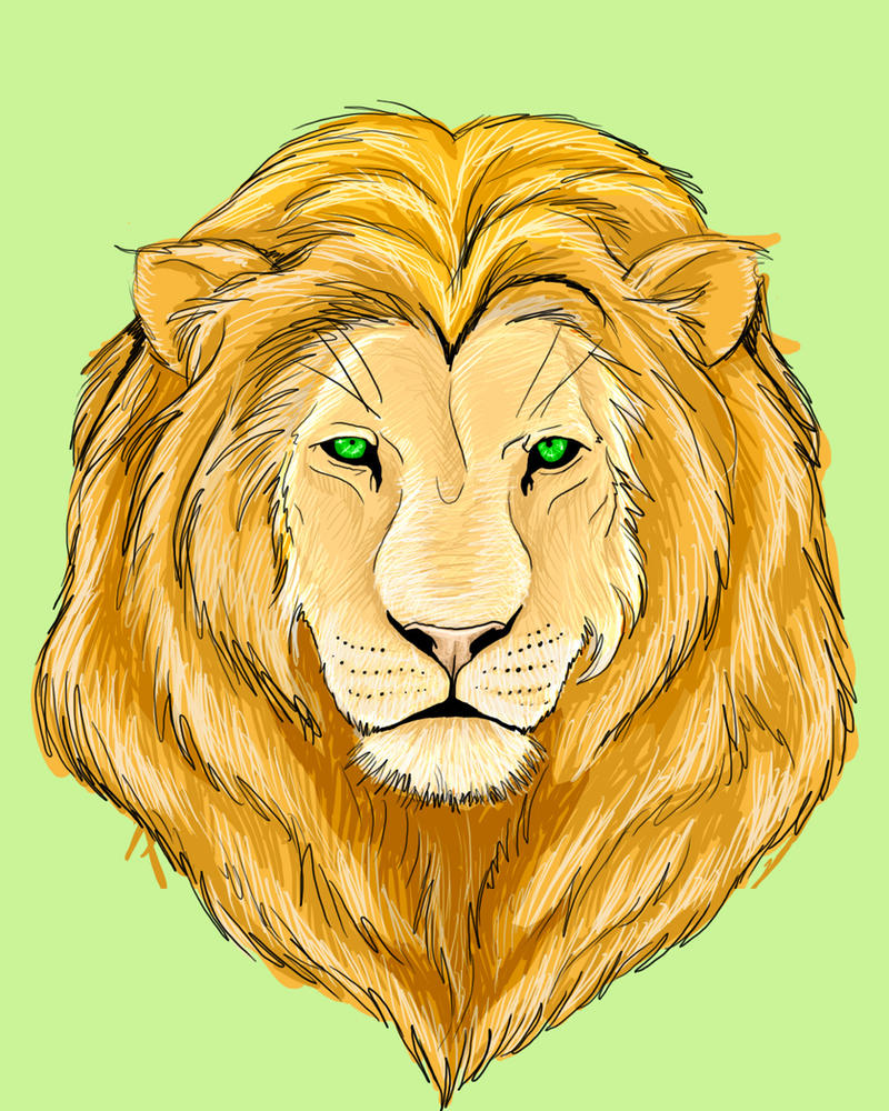 Lion Face by infamy on