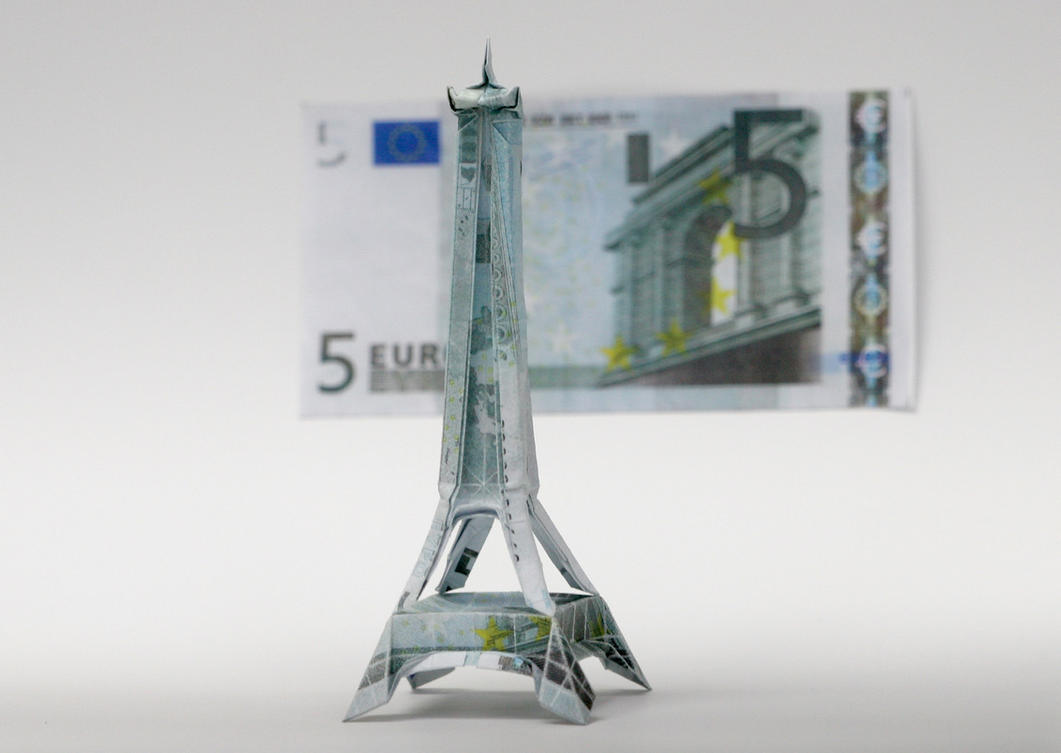 Euro Eiffle Tower : 3人の天才によるドル札・ドル紙幣アート作品まとめ - NAVER まとめ