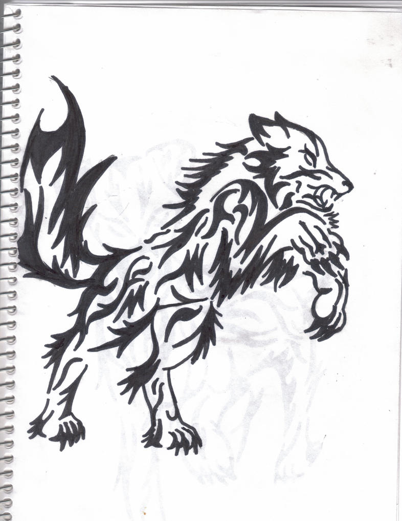 Rage Wolf Tribal Tattoo by xMomoxHinamorix on deviantART