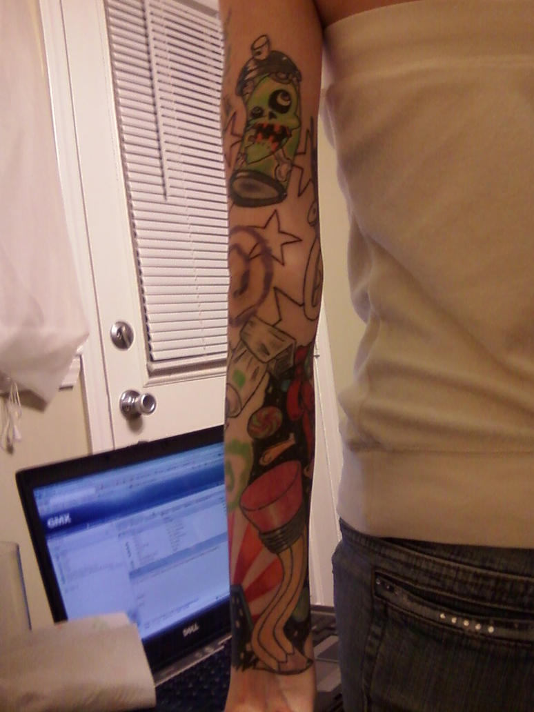 my sleeve- work in progress3 - sleeve tattoo