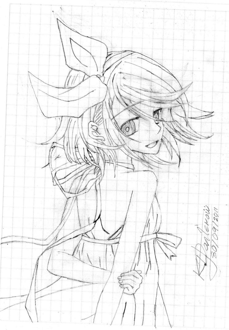 kagamine rin coloring pages - photo #26