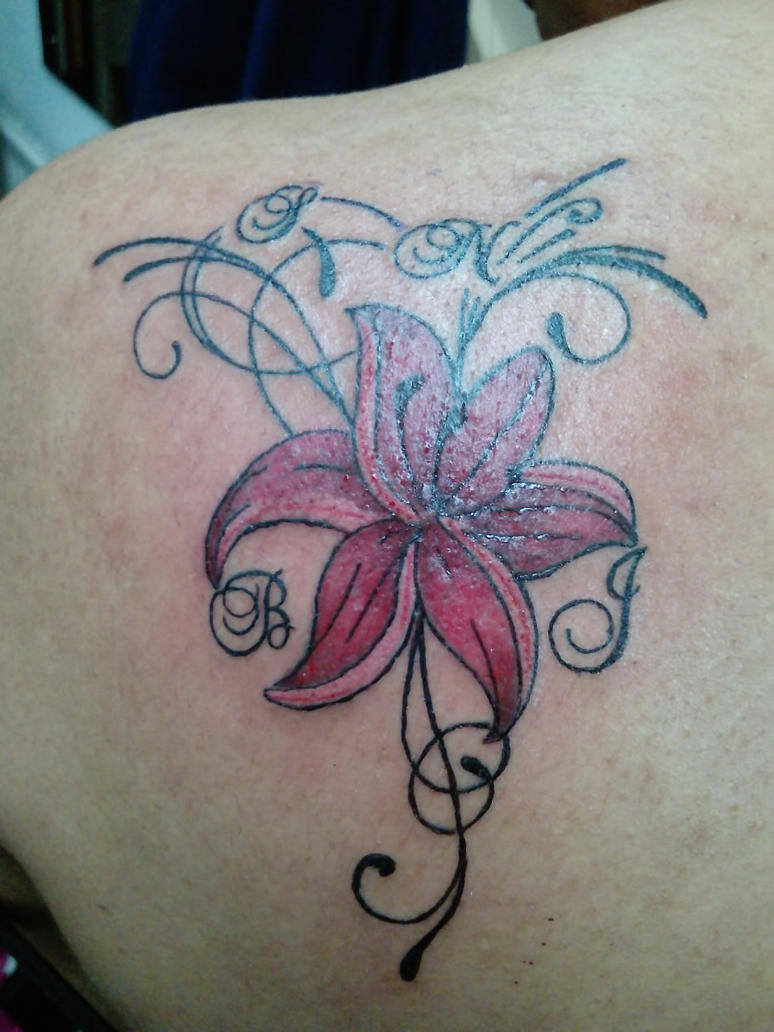 flower tattoo by aryboi on