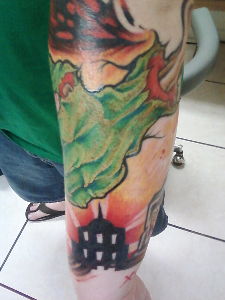 lower left arm sleeve color p2 - sleeve tattoo