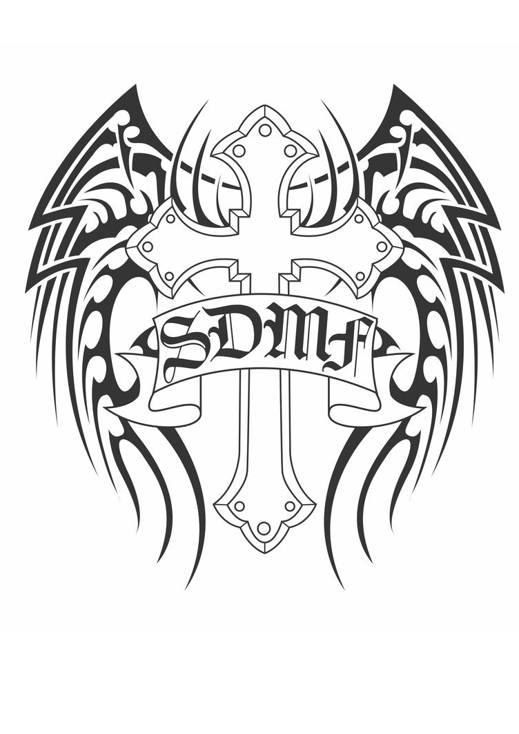 SDMF Back Tattoo Design by