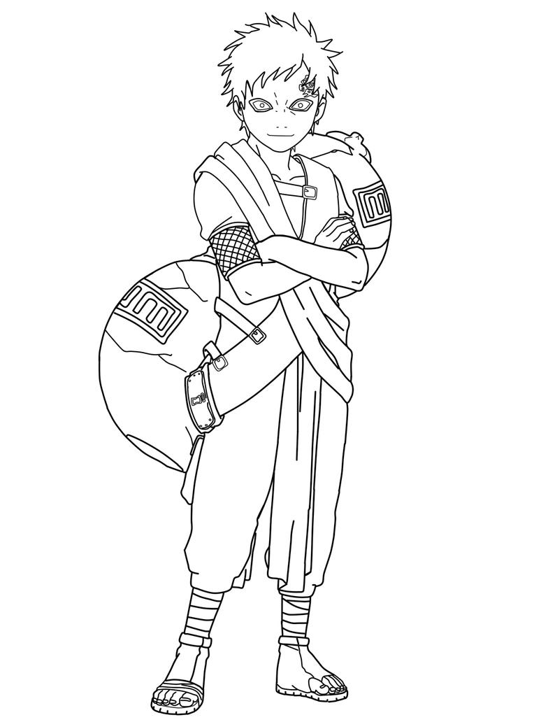 gaara coloring pages - photo #21