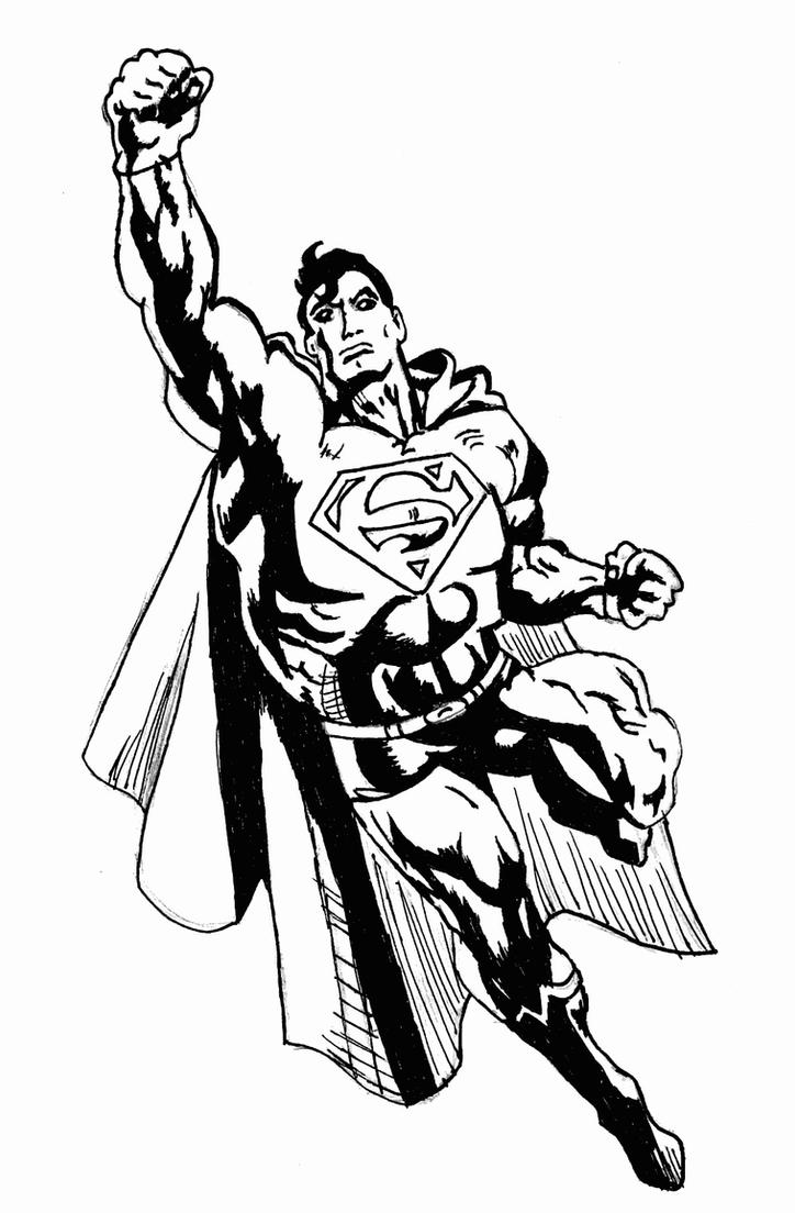 superman clipart black and white - photo #14
