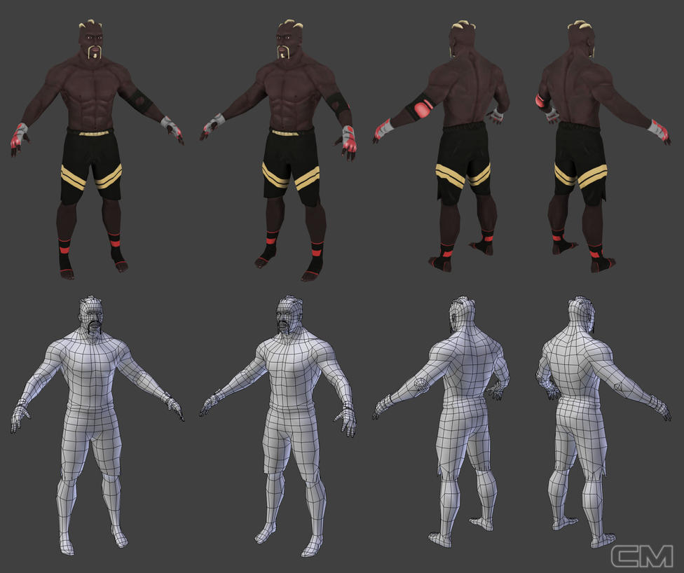 low_poly_mma_fighter_by_contmike-d870y4yjpg