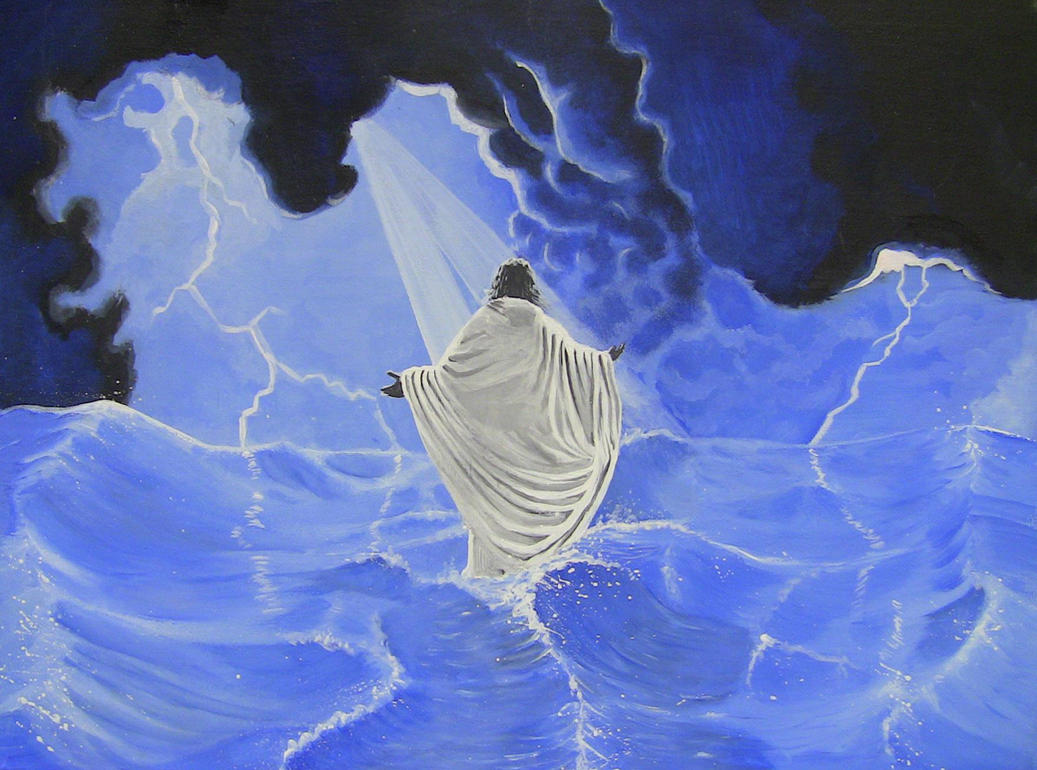 clip art jesus walking on water - photo #13