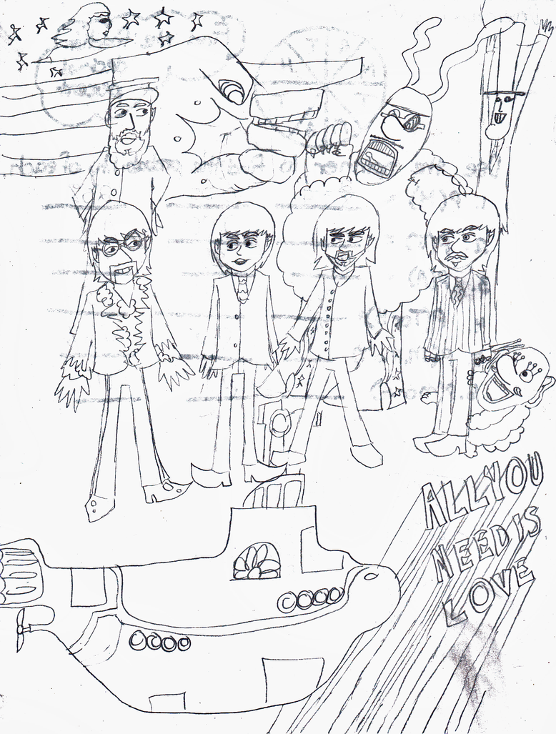 yellow submarine coloring pages - photo #25