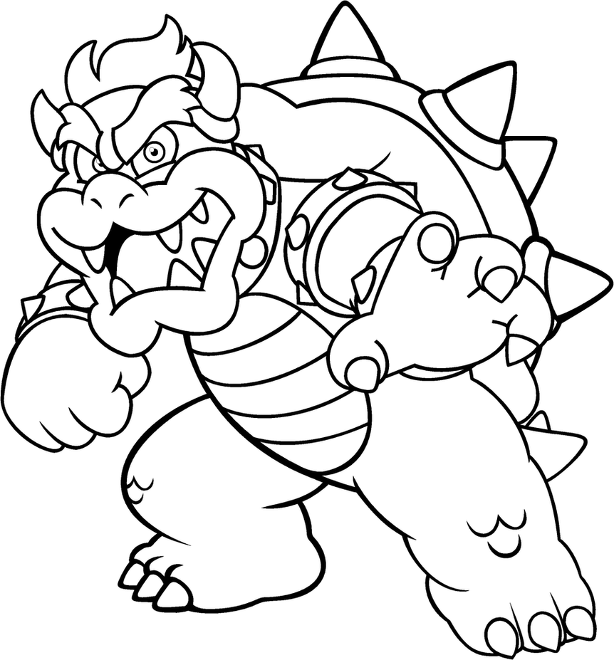 Bowser Coloring by on DeviantArt