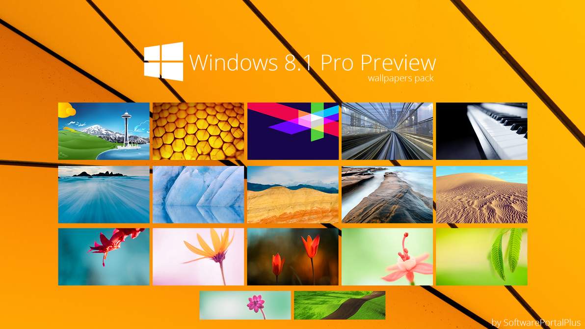 Windows 8.1 Pro Proview : Wallpapers Pack by SoftwarePortalPlus