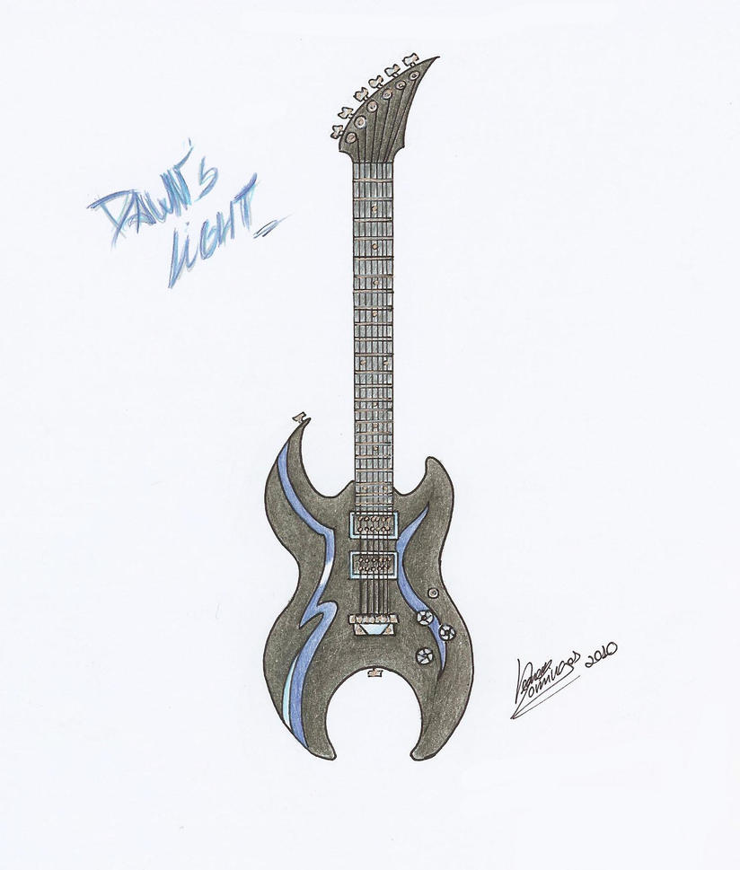 Guitar design - Dawn's Light by Slitha on DeviantArt