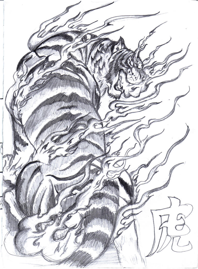 Tora Tiger Tattoo piece by