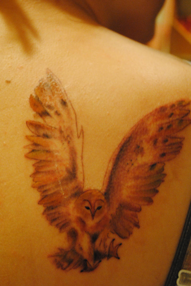 Owl tattoo by pixie365 on