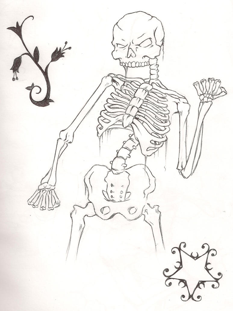 Skeleton tattoo | Flower Tattoo