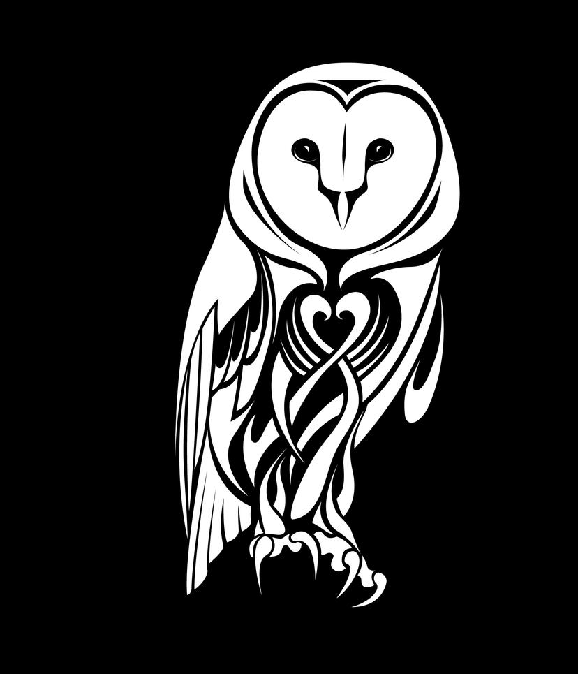 tattoo new school owl