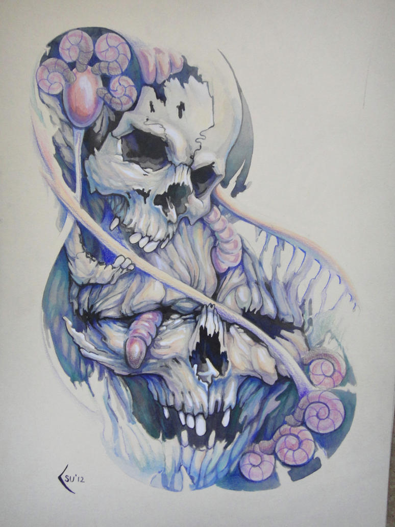 Tattoo design Skulls by Xenija88