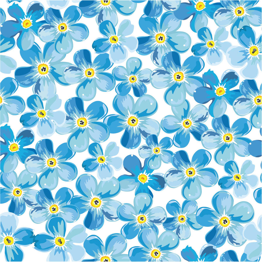Seamless Flower Print 10 by DonCabanza