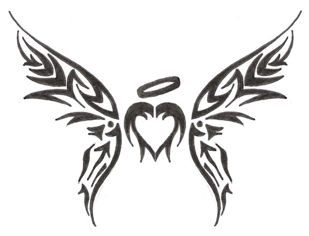 tribal heart tattoos