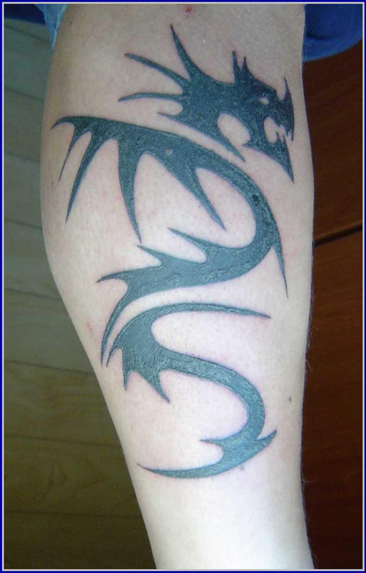 dragon tattoo neck