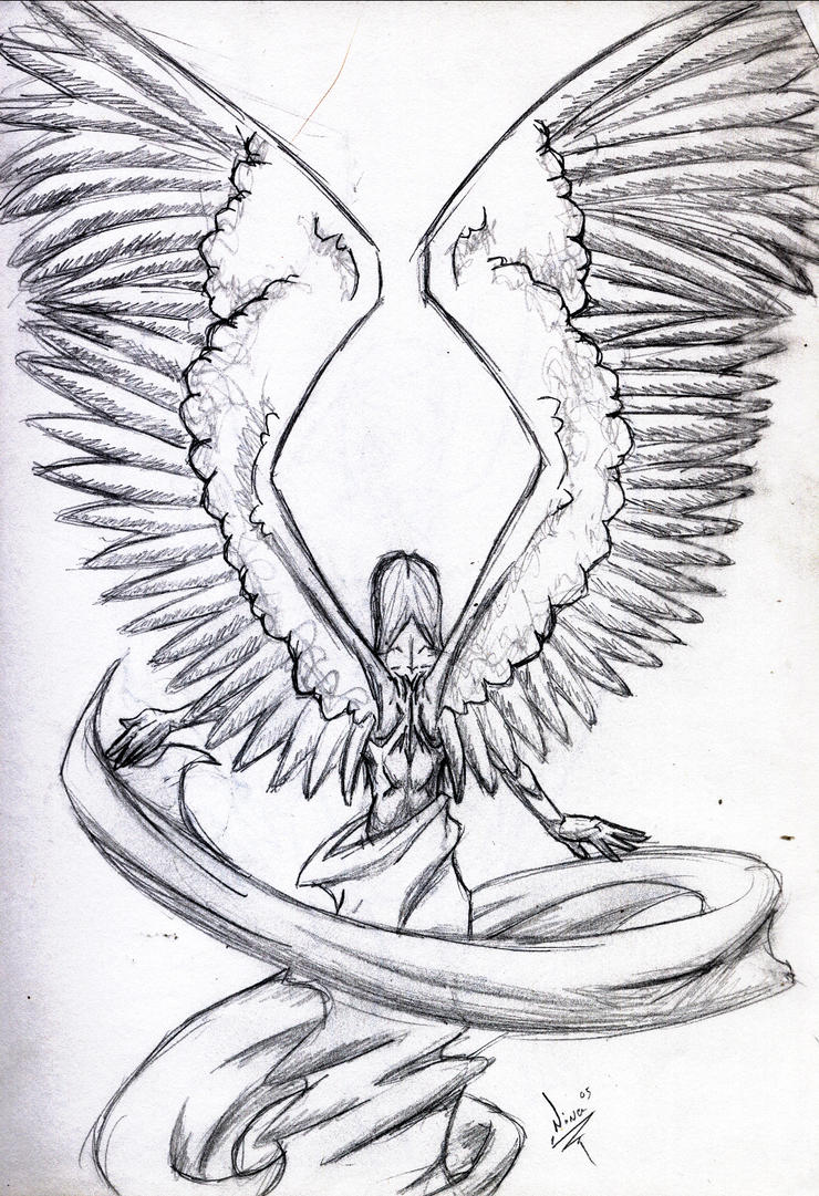 Angel Wings Orig Sketch by