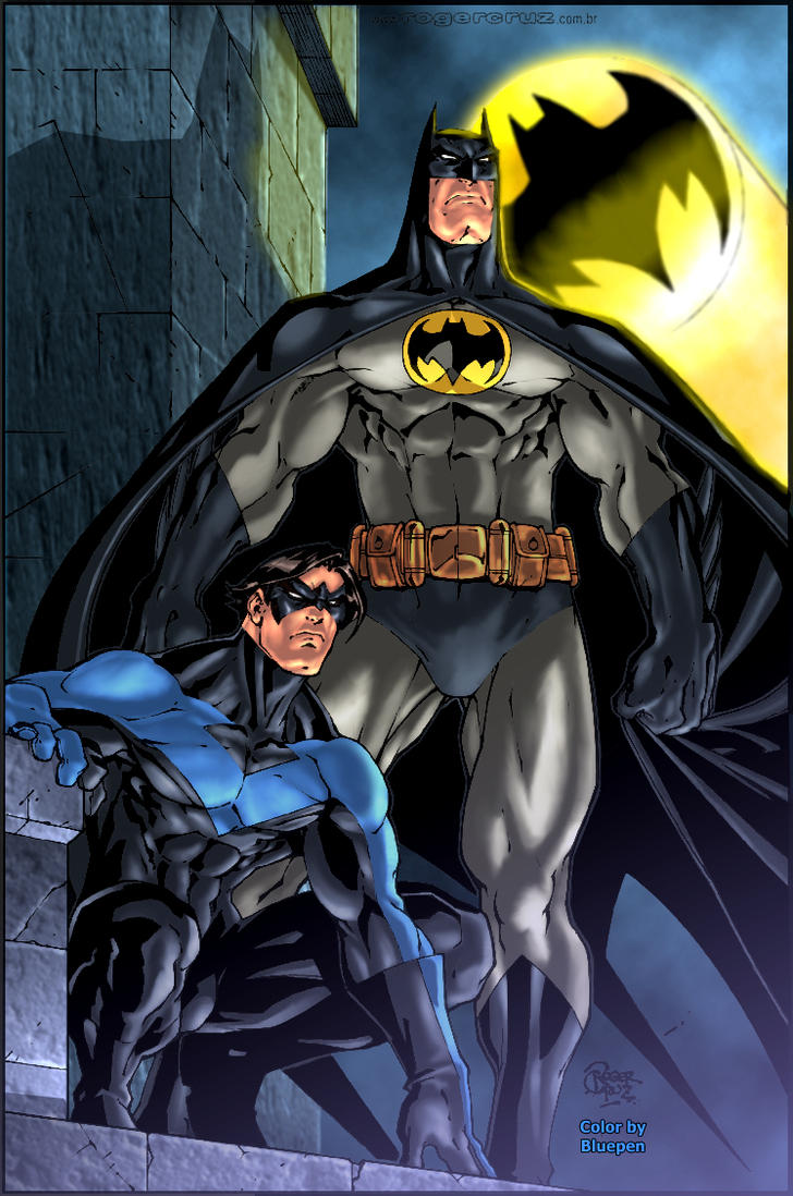 Batman and NightWing by Redpen on DeviantArt