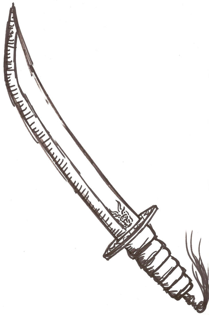 Japanese Sword sketch by Tehmafrath on DeviantArt