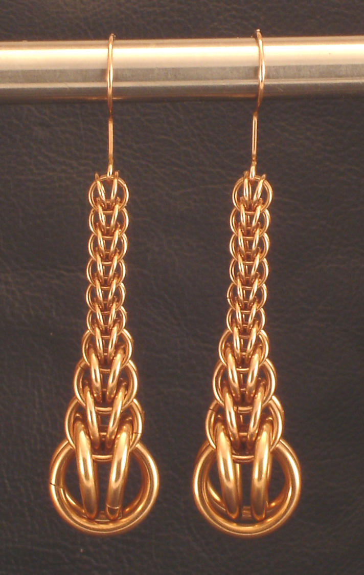 Bronze Graduated Earrings by WaistedSpace