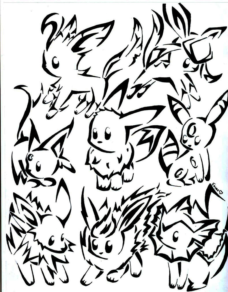 eeveelutions vaporeon coloring pages - photo #33