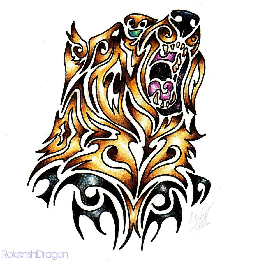 Grizzly Bear Tribal by RokenshiDragon on DeviantArt