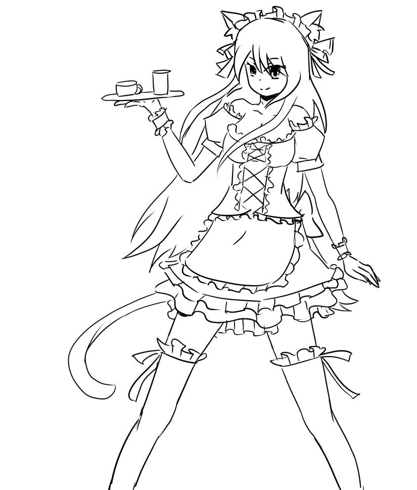 The top 25 Ideas About Anime Girl Neko Coloring Pages - Best Coloring