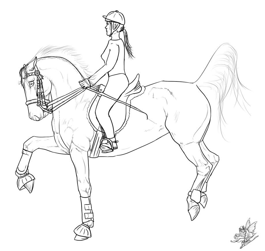 man riding horse coloring pages - photo #14