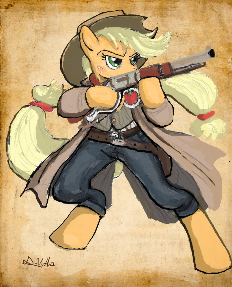 applejack___sheriff_by_thelivingshadow-d
